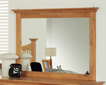 크로니클 원목가구 고무나무 벽걸이 거울